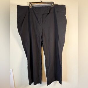 Torrid Black High-Rise Relaxed Trouser Pants Classic Millennium Stretch 26 XS